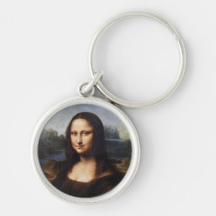 Mona Lisa & Leonardo da Vinci /vintage Italy Key Ring