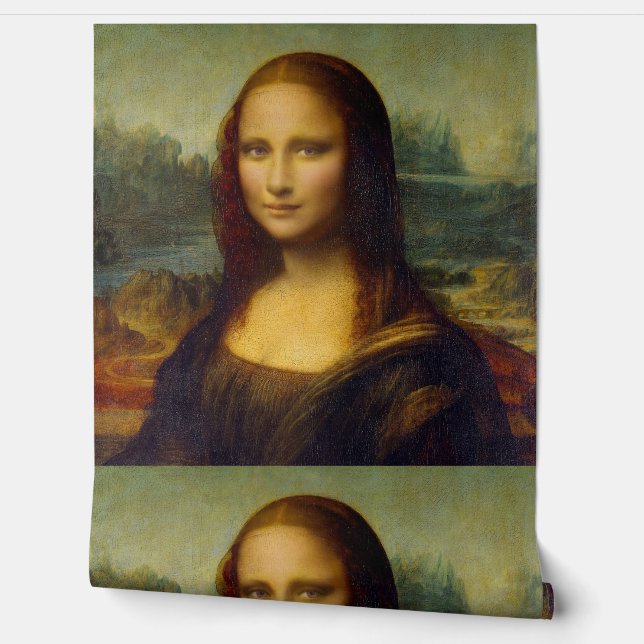 Mona Lisa Leonardo France Wallpaper (Unrolling)