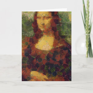 Mona Lisa Lettuce Fine Art Vegan Spoof Card