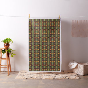Mona Lisa Lettuce Fine Art Vegan Spoof Fabric