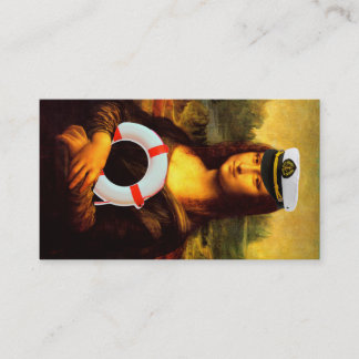 Mona Lisa Loves Boats Business Card