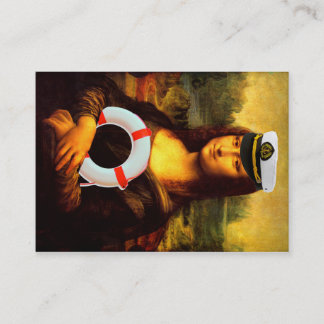Mona Lisa Loves Boats Business Card