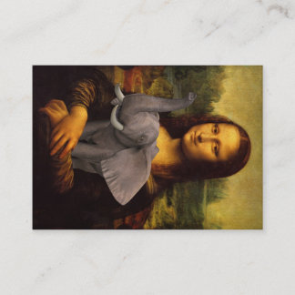 Mona Lisa Loves Elephants Business Card