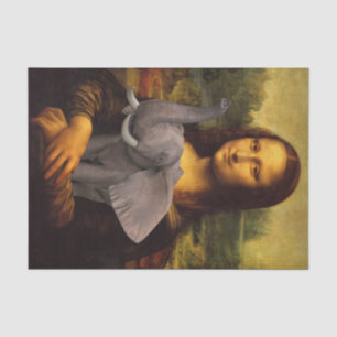 Mona Lisa Loves Elephants Tissue Paper