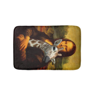 Mona Lisa Loves Giraffes Bath Mat