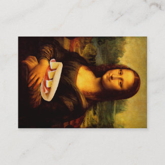 Mona Lisa Loves Panini Business Card