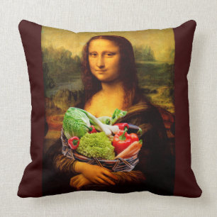 Mona Lisa Loves Vegetables Cushion