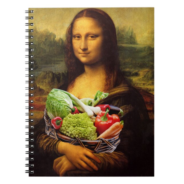 Mona Lisa Loves Vegetables Notebook (Front)