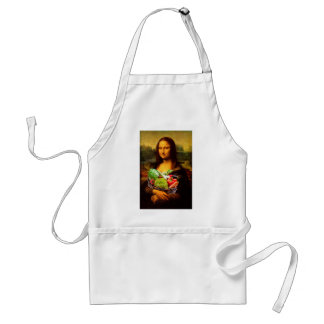 Mona Lisa Loves Vegetables Standard Apron