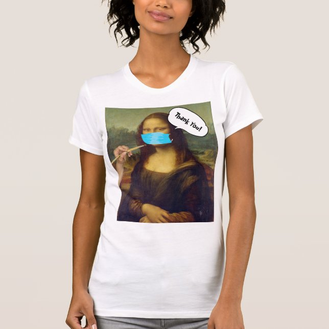 Mona Lisa masked T-Shirt (Front)