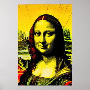 Mona Lisa Meme Pop Art  Poster