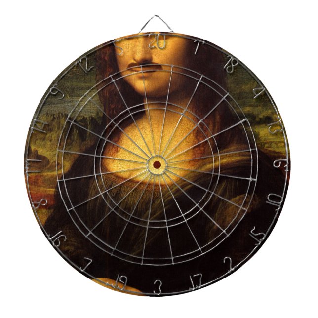 mona lisa moustache dartboard (Front)