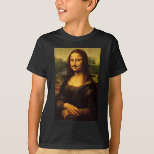 mona lisa moustache T-Shirt