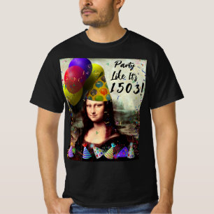 Mona Lisa New Years T-Shirt