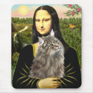 Mona Lisa - Norweigan Forest Cat Mouse Pad