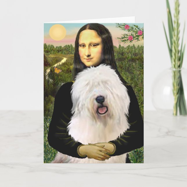 Mona Lisa - Old English 3 Card (Front)