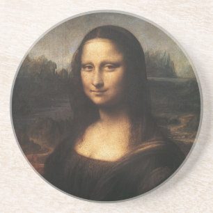 Mona Lisa on canvas Coaster