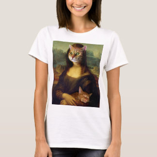 Mona Lisa Orange Cat T-Shirt