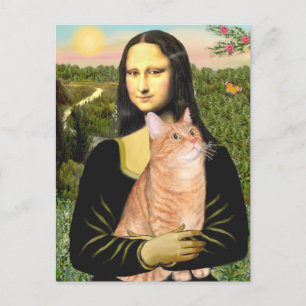Mona Lisa - Orange Tabby SH 46 Postcard