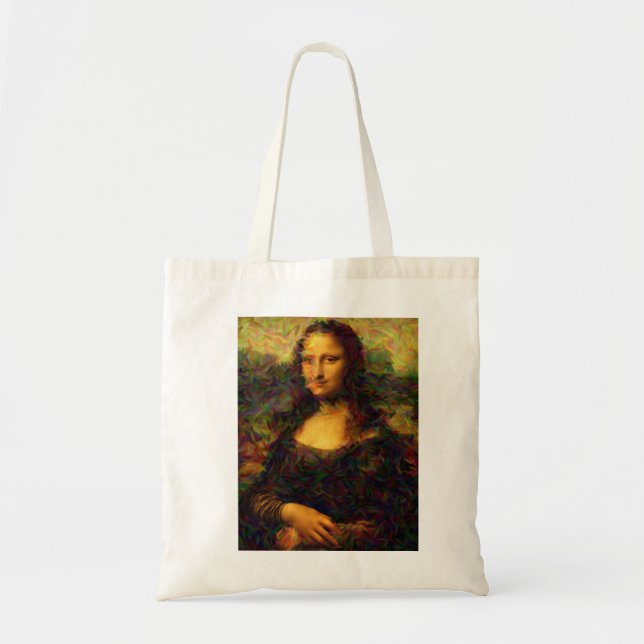mona lisa paris tote bag (Front)