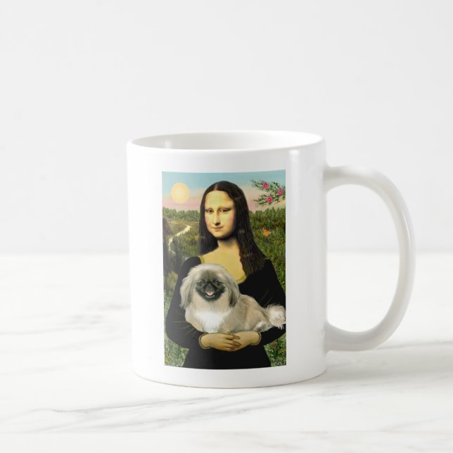 Mona Lisa - Pekingese 1b Coffee Mug (Right)