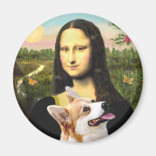 Mona Lisa - Pembroke Welsh Corgi 7b Magnet