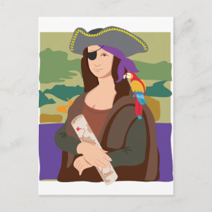 Mona Lisa Pirate Postcard
