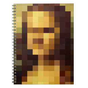 Mona Lisa pixel art Leonardo da Vinci, La Gioconda Notebook