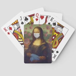 Mona Lisa Playing Safe Around Coronavirus, ZFBP Cards