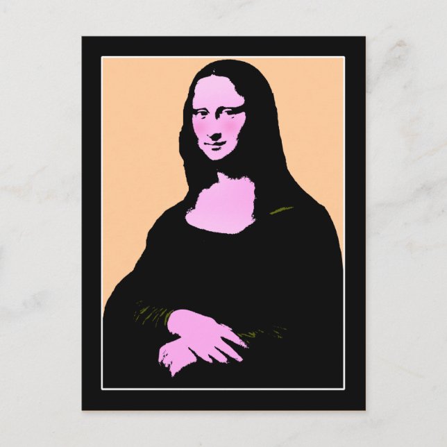 Mona Lisa Pop Art  Postcard (Front)
