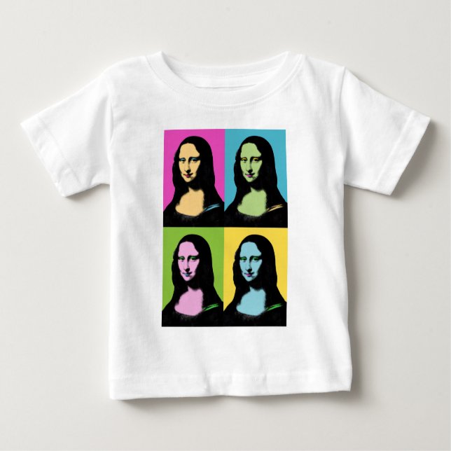 Mona Lisa - Pop Art Style Baby T-Shirt (Front)