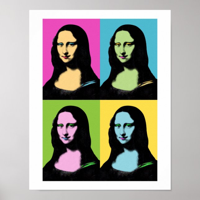 Mona Lisa - Pop Art Style Poster (Front)