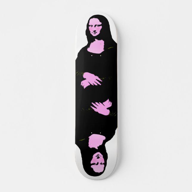 Mona Lisa Pop Art Style Skateboard (Front)