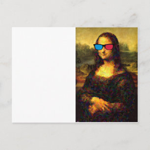 mona lisa postcard