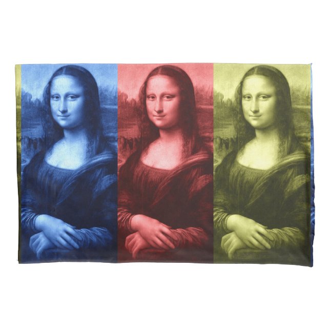 Mona Lisa Primary Colours Pillowcase (Front)