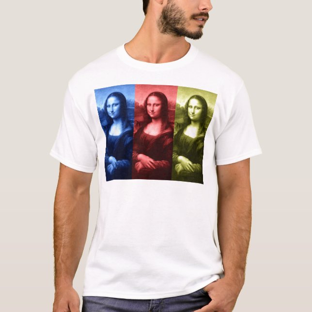 Mona Lisa Primary Colours T-Shirt (Front)