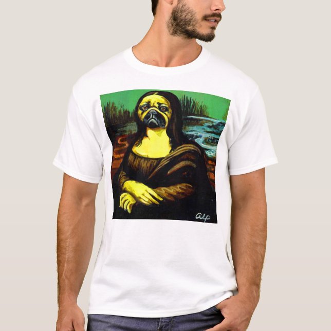 Mona-Lisa-Pug $22.95 T-Shirt (Front)