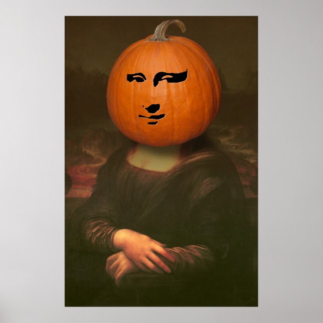 Mona Lisa Pumpkin Poster (Front)