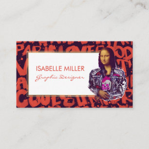 Mona Lisa Punk Art                                 Business Card