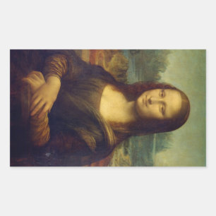 Mona Lisa Rectangular Sticker