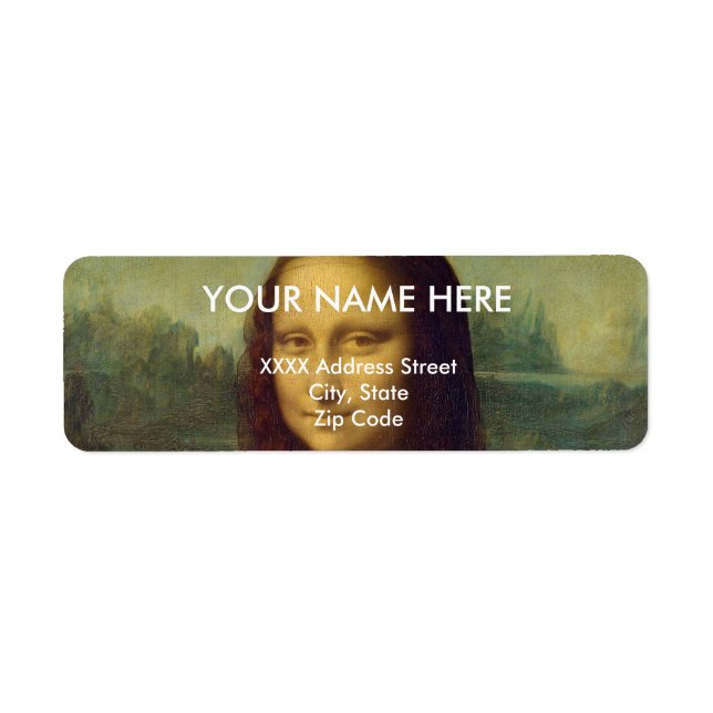 Mona Lisa Return Address Label (Front)