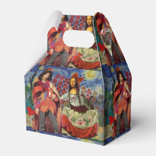 Mona Lisa Romantic Funny Colourful Artwork Favour Box