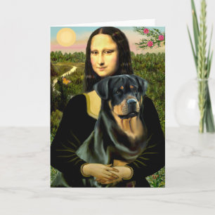 Mona Lisa - Rottweiler (#3) Card