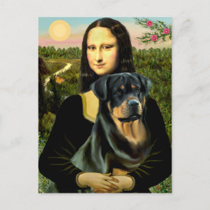 Mona Lisa - Rottweiler (#3) Postcard