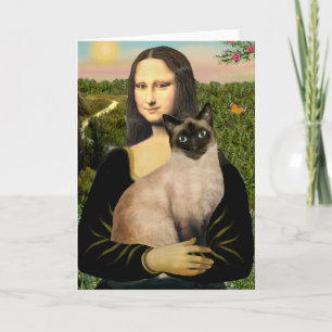 Mona Lisa - Seal Point Siamese cat Card