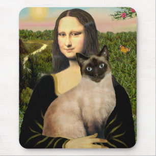 Mona Lisa - Seal Point Siamese cat Mouse Pad