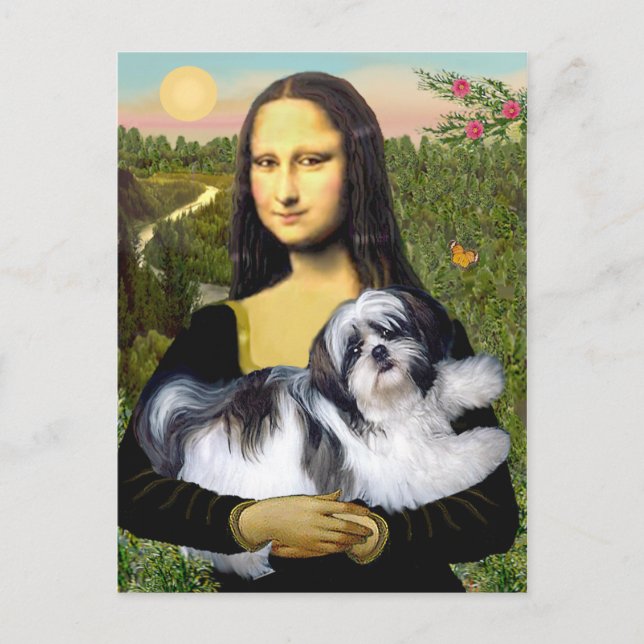 Mona Lisa - Shih Tzu (A-ld) Postcard (Front)