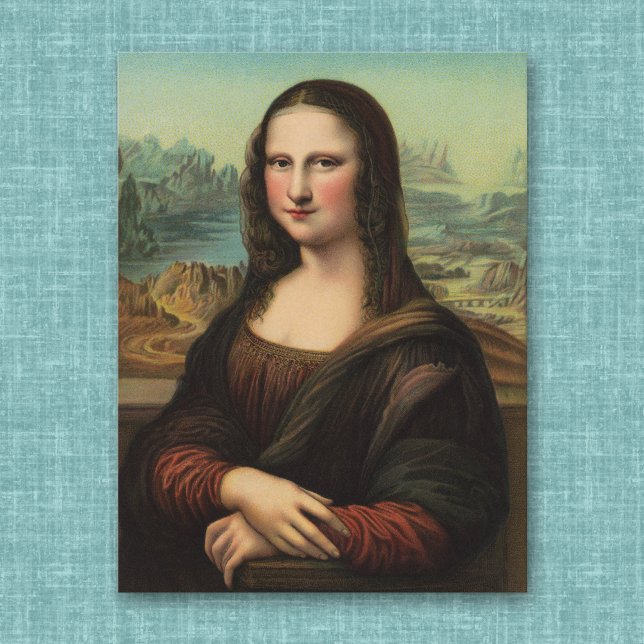 Mona Lisa Smile Postcard (Creator Uploaded)