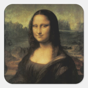 Mona Lisa Square Sticker