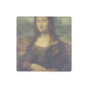 Mona Lisa Stone Magnet